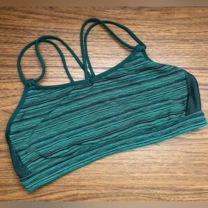 Lululemon Striped Teal Sports Bra